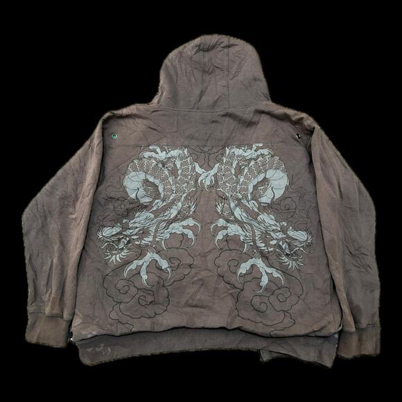 Y2k top heavy zip up - Picture 2 of 4